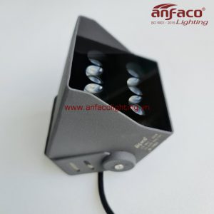 Đèn pha vuông Anfaco AFC 015-6Wx2=12W kín nước chiếu rọi cây cối, tường cột, cảnh quan ngoài trời