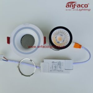 AFC 383T 3W 5W 7W 10W Đèn LED downlight âm trần Anfaco AFC 383T gắn bóng 3W 5W 7W 10W 3 màu