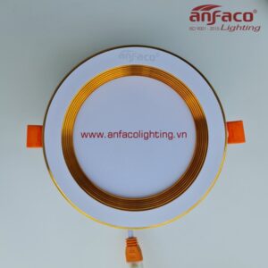 AFC 441V 7W 9W 12W Đèn LED downlight âm trần Anfaco viền vàng AFC441V 7W 9W 12W 3 màu