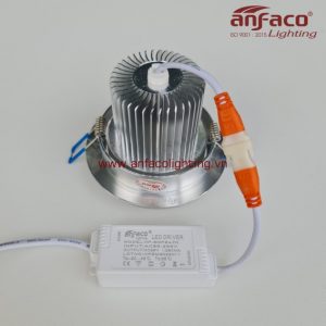 AFC-511 Đèn Anfaco lon led downlight âm trần xoay góc AFC511 5W 7W vỏ nhôm trắng ánh sáng trắng 6500K ánh sáng trung tính 4200K, ánh sáng vàng 3200K