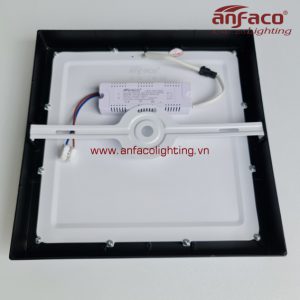 Đèn Anfaco panel ốp trần nổi tròn viền đen AFC 556D 12W 18W 22W