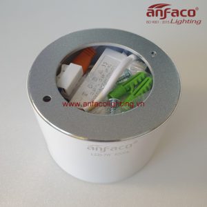 Đèn Anfaco lon downlight nổi 644T 3W 7W 12W vỏ trắng