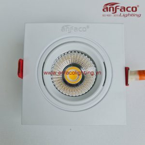 Đèn Anfaco downlight âm trần vuông xoay góc AFC Đèn Anfaco downlight âm trần xoay góc AFC 732-5W 7W 9W 12W