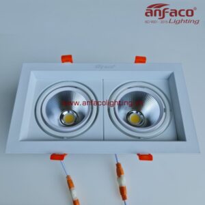 AFC 758-12Wx2 Đèn LED downlight âm trần vuông đôi xoay góc 360 độ Anfaco