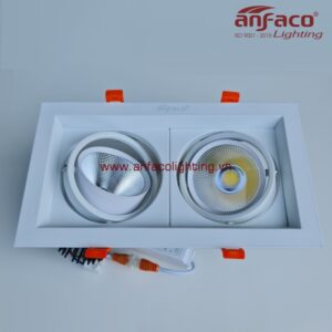 AFC 758-12Wx2 Đèn LED downlight âm trần vuông đôi xoay góc 360 độ Anfaco