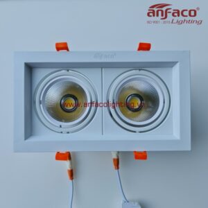 AFC 758-12Wx2 Đèn LED downlight âm trần vuông đôi xoay góc 360 độ Anfaco