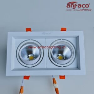 AFC 758-12Wx2 Đèn LED downlight âm trần vuông đôi xoay góc 360 độ Anfaco