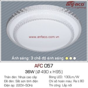 Đèn Anfaco LED ốp trần nhựa AFC 056-36W