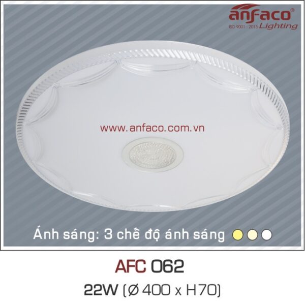 Đèn Anfaco LED ốp trần nhựa AFC 062-22W