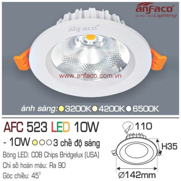 Đèn Anfaco LON LED downlight nổi AFC 553T 7W