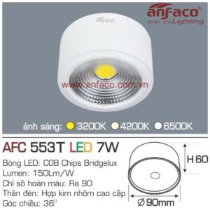 Đèn Anfaco LON LED downlight nổi AFC 553T 7W