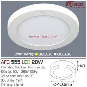 Đèn Anfaco LED panel ốp trần nổi AFC 555-28W