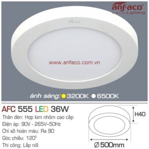 Đèn Anfaco LED panel ốp trần nổi AFC 555-36W