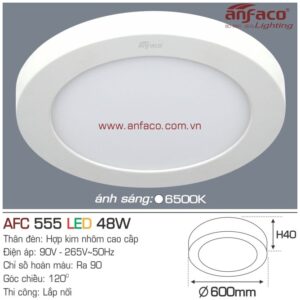 Đèn Anfaco LED panel ốp trần nổi AFC 555-48W