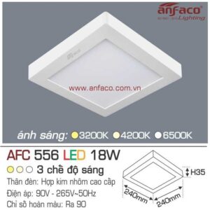 Đèn Anfaco LED panel ốp trần nổi AFC 556-18W