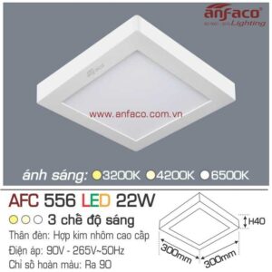 Đèn Anfaco LED panel ốp trần nổi AFC 556-22W