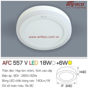 Đèn Anfaco LED panel ốp trần nổi AFC 557V 18W+6W