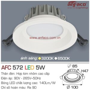 Đèn Anfaco LED downlight âm trần AFC 572-5W