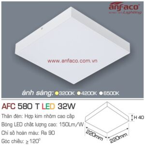 Đèn Anfaco LED panel ốp trần nổi AFC 580T 32W
