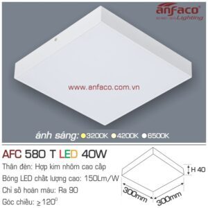 Đèn Anfaco LED panel ốp trần nổi AFC 580T 40W