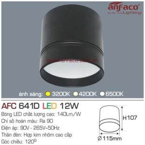 Đèn Anfaco LED downlight nổi AFC 641D 12W