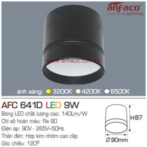 Đèn Anfaco LED downlight nổi AFC 641D 9W