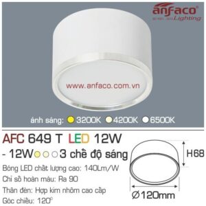 Đèn Anfaco LED downlight nổi AFC 649T 12W