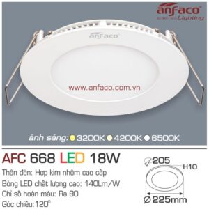 Đèn Anfaco LED panel âm trần AFC 668-18W