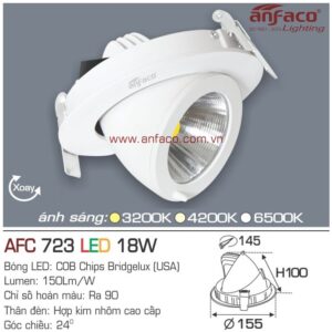 Đèn Anfaco LED downlight âm trần AFC 723-18W