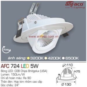 Đèn Anfaco LED downlight âm trần AFC 724-5W