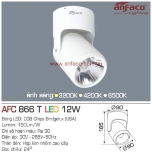 Đèn Anfaco LED tiêu điểm AFC 866T 12W đế ngồi