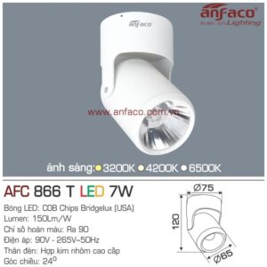 Đèn Anfaco LED tiêu điểm AFC 866T 7W đế ngồi