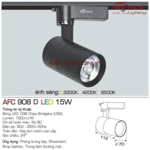 Đèn Anfaco LED tiêu điểm AFC 908D 15W đế ray