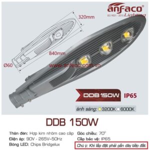 Đèn đường LED Anfaco AFC DDB 150W