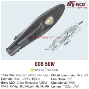 Đèn đường LED Anfaco AFC DDB 50W
