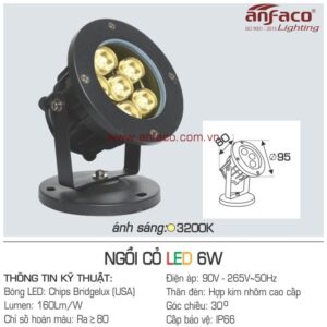 Đèn Anfaco LED AFC ngồi cỏ 6W