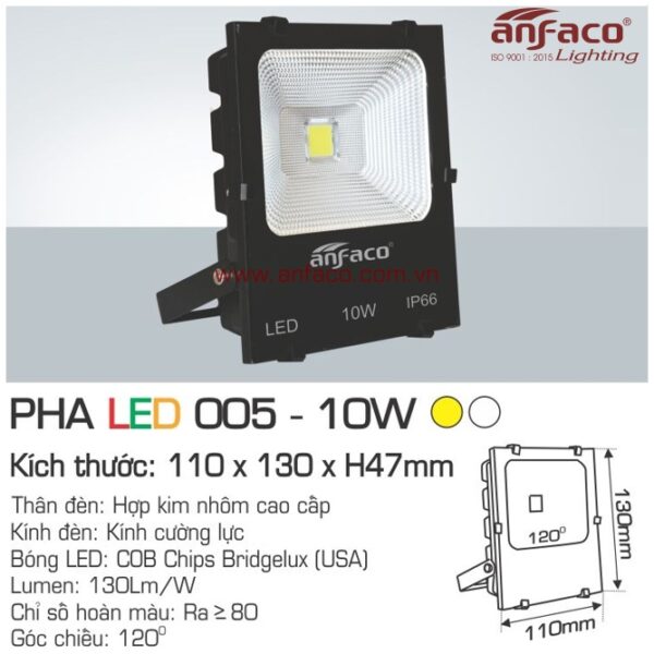 Đèn Anfaco Pha LED AFC 005-10W