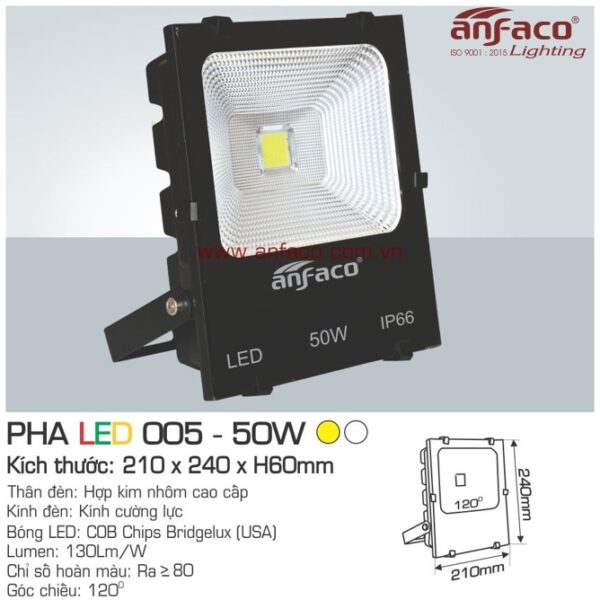 Đèn Anfaco Pha LED AFC 005-50W