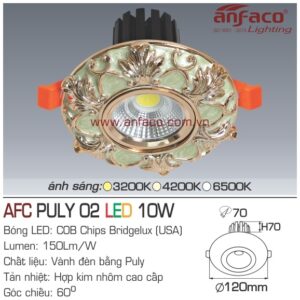 Đèn Anfaco LED downlight âm trần AFC Puly 02-10W