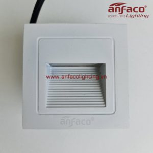 Đèn Anfaco gắn vách bậc cầu thang AFC 3W viền trắng