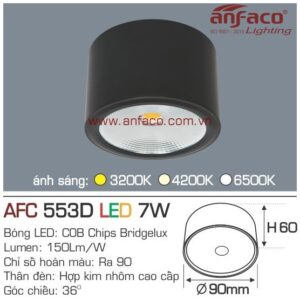 Đèn Anfaco LON LED downlight nổi AFC 553D 7W