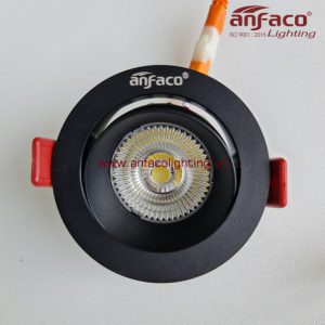 Đèn Anfaco downlight âm trần xoay góc AFC 606D 5W vỏ đen