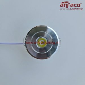 AFC-622B 1W Đèn mini Anfaco led downlight âm trần xoay góc AFC622B 1W vỏ trắng ánh sáng trắng 6500K ánh sáng trung tính 4200K, ánh sáng vàng 3200K