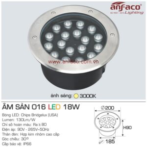 Đèn Anfaco LED âm sàn AFC 016-18W