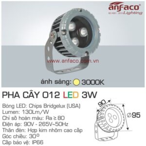 Đèn Anfaco LED pha cây AFC 012-3W