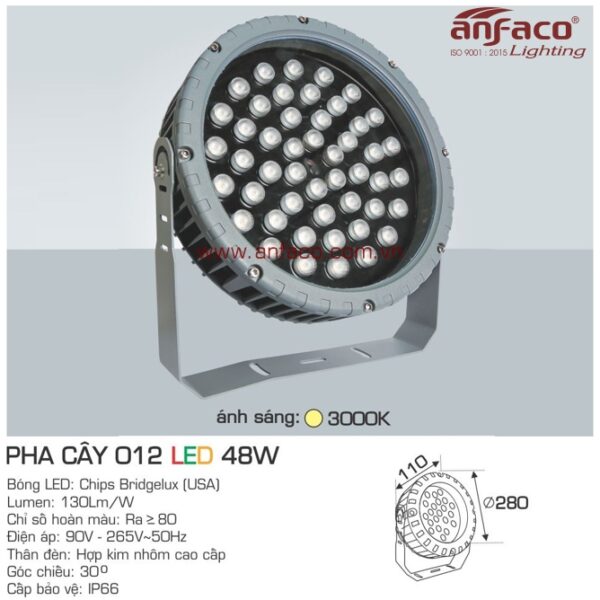 Đèn Anfaco LED pha cây AFC 012-48W