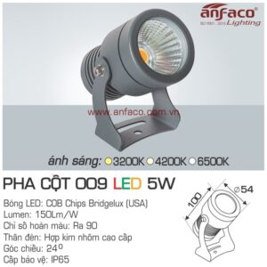 Đèn Anfaco LED pha cột AFC 009-5W