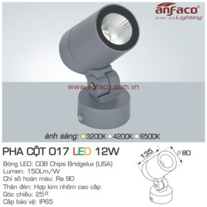 Đèn Anfaco LED pha cột AFC 017-12W