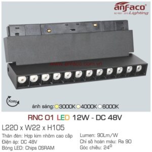 Đèn LED ray nam châm Anfaco RNC 01-12W DC48V