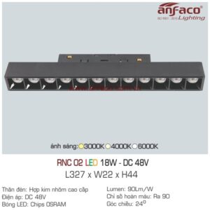 Đèn LED ray nam châm Anfaco RNC 02-18W